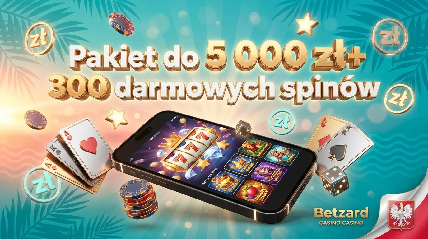 Pakiet do 5 000 zł+ 300 darmowych spinów